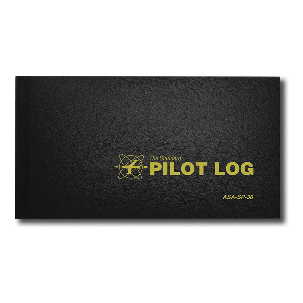 asa pilot logbook in black