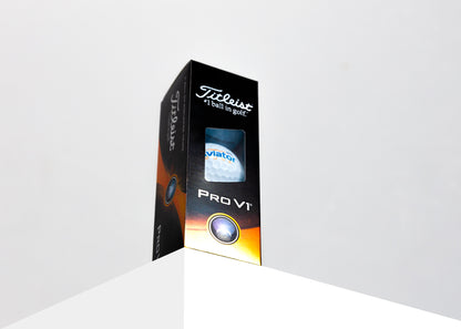 aviator zone golf balls hero image with packaging 