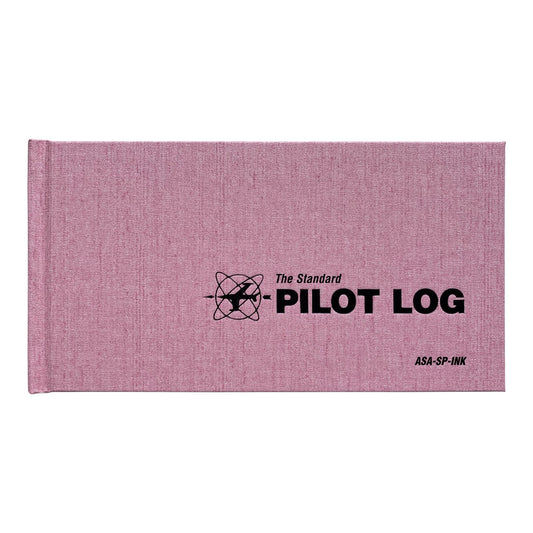 asa standard pilot logbook in pink