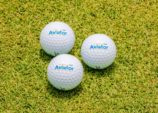 aviator zone golf balls on grass